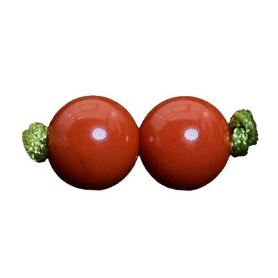 颗颗保真川料南红圆珠手扩大孔