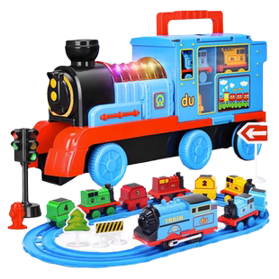小火车玩具轨道车男孩电动托马汽车儿童3到6岁宝宝男童生日礼物