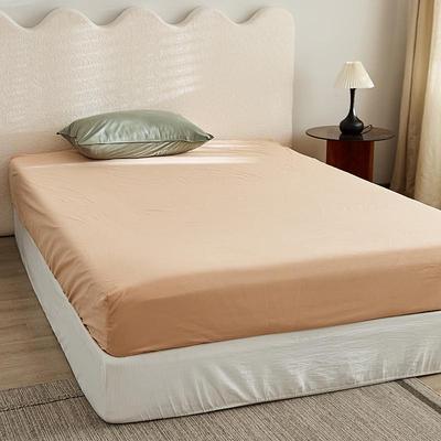 100支全棉磨毛床单床笠单件 加厚纯棉被单简约纯色床罩单双人炕单