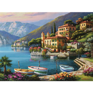 睿思Ravensburger海边别墅500片德国进口拼图成人益智玩具成年