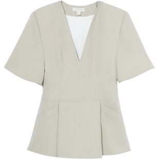 IT MTX MATERIEL女装深V领廓形短裙新品性感时髦收腰设计20DRCR