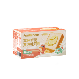 花田熊高钙牛奶厚切吐司儿童学生早餐面包片手撕食品黄油整箱营养