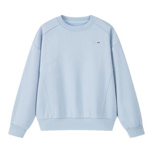 笛莎官旗青少年初高中女生上衣2025秋冬新款宽松立体绣花加绒卫衣