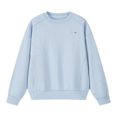 宽松立体字母绣花卫衣