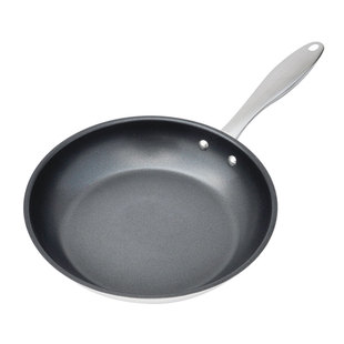 [家居大厨]电磁炉专用不锈钢不粘锅燃气通用平底煎不跑油进口杜邦