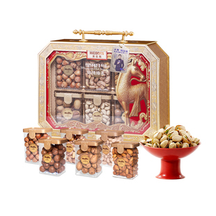 美荻斯坚果1号锦绣臻礼1500g纯坚果礼盒高端进口坚果送领导送长辈