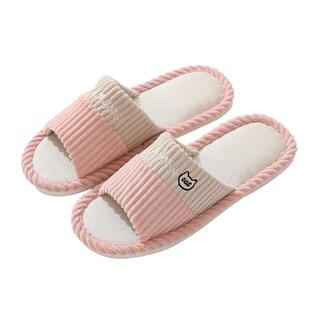 春夏季情侣居家居拖鞋女夏季室内家用男士露趾亚麻拖鞋防滑不臭脚