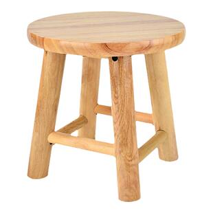 圆木凡品小凳子家用实木凳子小板凳卡通儿童圆凳子茶几凳餐凳商用