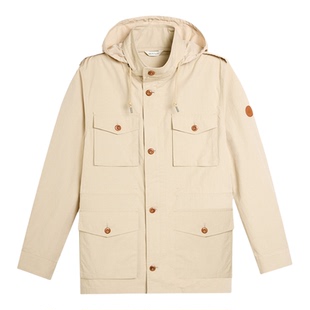 GANT/甘特26春夏男士复古立领外套四兜工装风美式休闲百搭夹克