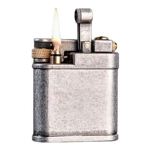 CHIEF首领黄铜煤油打火机复古按压弹射砂轮点火个性创意定制刻字