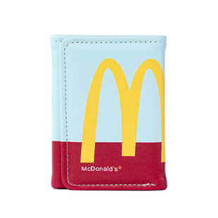 创意M记麦当劳钱包男女学生便携证件收纳包多卡位小巧儿童零钱包