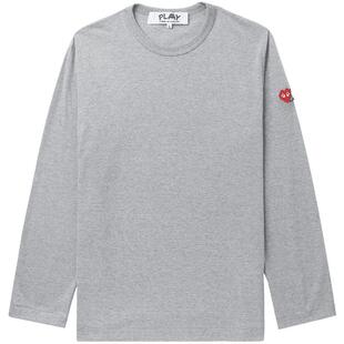 IT CDG PLAY COMME des GARÇONS川久保玲男装长袖T恤简约休闲内