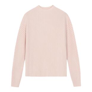 【断码清仓】末未MIIWII23冬粉色全羊毛套头衫X234251女士