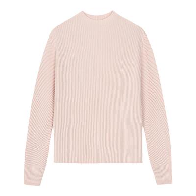 【断码清仓】末未MIIWII23冬粉色全羊毛套头衫X234251女士