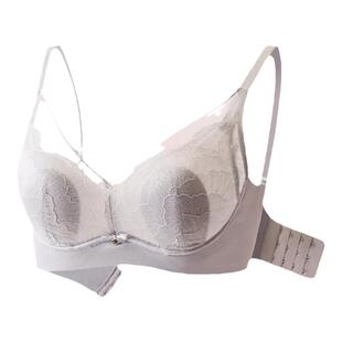 博尼内衣文胸记忆钢圈聚拢大胸显小胸罩无痕超薄款