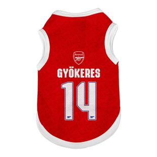 25-26阿森纳队服枪手哲凯赖什足球迷宠物背心狗狗猫咪衣服防掉毛