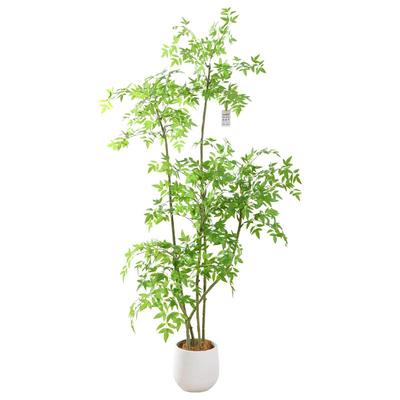 仿真绿植南天竹盆栽高端轻奢室内