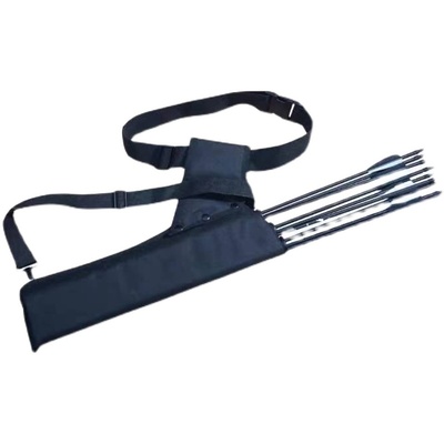 箭支箭囊箭筒射箭包配件箭盒双背带可后背腰挎传统弓箭袋三管箭壶