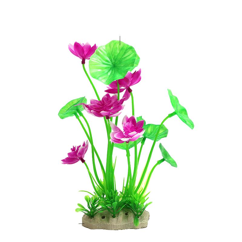鱼缸造景装饰仿真荷花