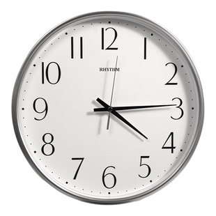 RHYTHM日本丽声静音客厅挂钟卧室创意家用2026年新款轻奢简约挂表