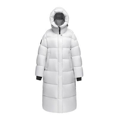 迈凯鹅长款95%白鹅绒羽绒服轻盈女款2024冬季新款官方旗舰店正品S