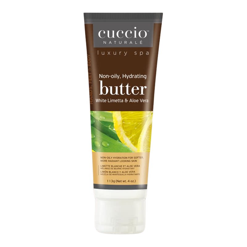 Cuccio BodyButter白柠芦荟深层营养润肤霜4oz护手霜敏感性肤质版