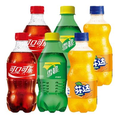 可口可乐汽水300ml乐芬达橙味碳酸饮料整箱雪碧夏季迷你装