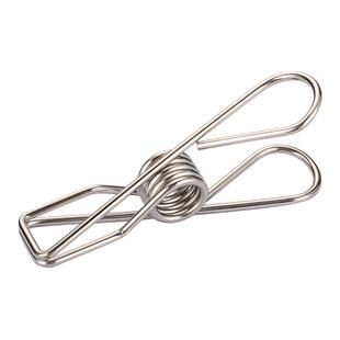 不锈钢夹子实心线夹耐用晾衣夹固定器晾袜子夹食品封口夹紧衣架夹