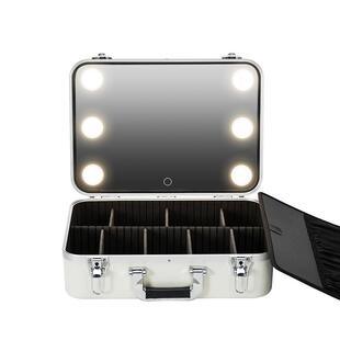 NICELAND带灯化妆箱专业化妆师大容量化妆包新款高级手提便携跟妆