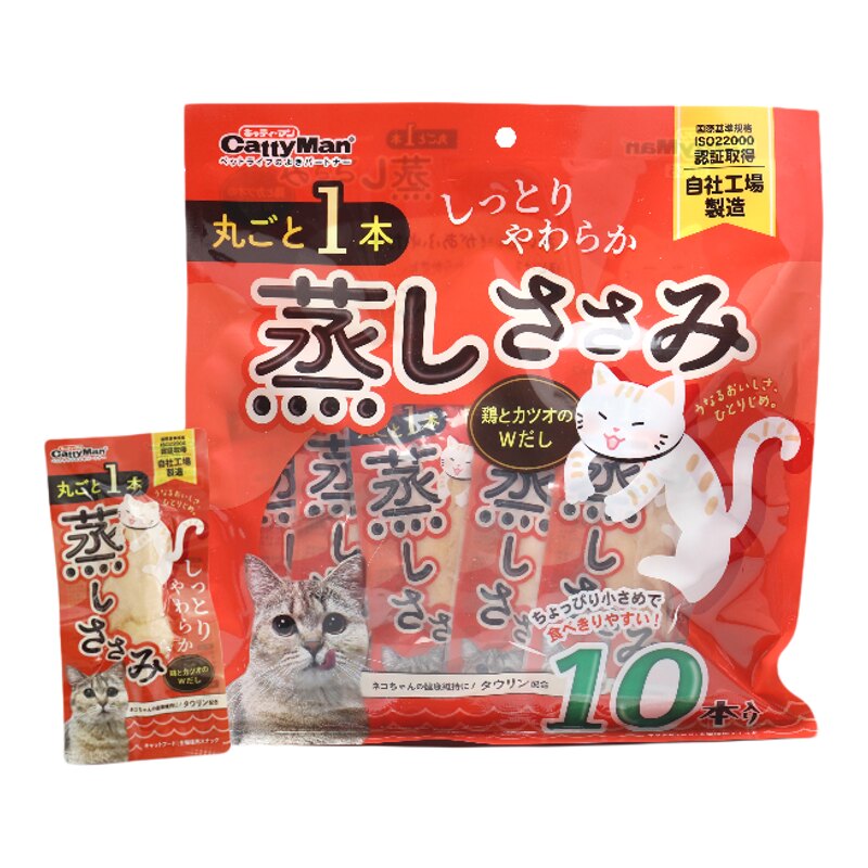 Cattyman多格漫猫零食猫咪鲜汤蒸鸡小胸水煮鸡肉整块鸡胸肉幼猫