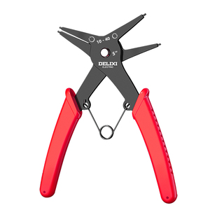 德力西电气卡簧钳子内外两用卡环钳工具工业级小号开口扩张弹簧钳