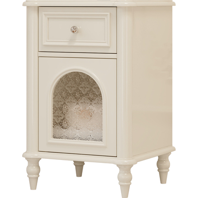 实木烤漆床头柜保险柜一体