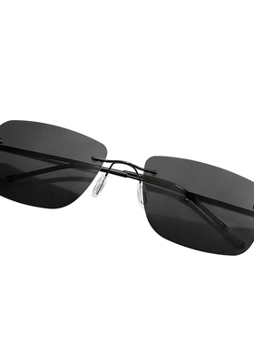 超轻无框偏光墨镜日夜两用变色