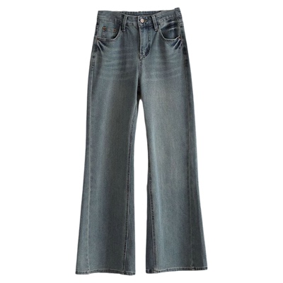 洋气百搭女童高弹宽松显瘦牛仔裤