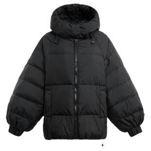 鸭鸭羽绒服女短款2024新款冬季小个子设计感加厚保暖外套面包服MY