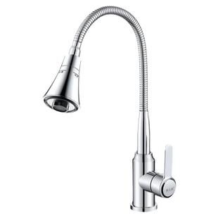 304不锈钢滚珠轴承万向旋转单冷热厨房洗菜面盆水龙头入墙家用