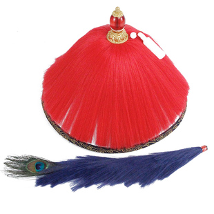 古装清朝侍卫大臣帽子顶戴花翎清朝王爷官兵侍卫影视舞台演出官帽