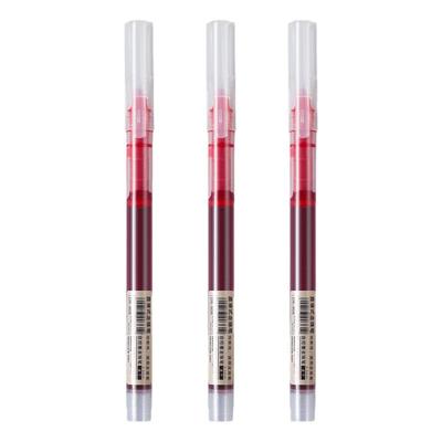 红色直液式走珠笔简约红笔