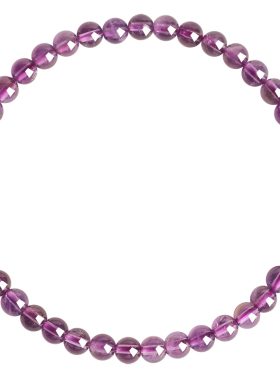 普陀山天然正品紫水晶上岸手链