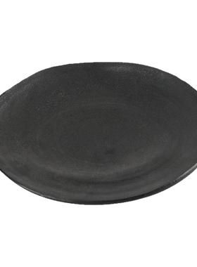 侘寂风圆形果盘装饰摆件艺术家居