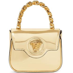 【季末优惠】VERSACE/范思哲 女士La Medusa漆皮迷你包
