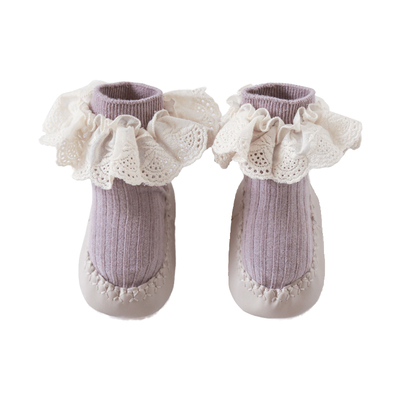 软底中筒防掉公主风婴儿地板鞋