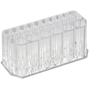 美甲笔筒收纳架26孔高档亚克力简约风化妆笔刷分类桌面整理架工具