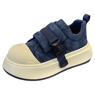大头男鞋秋季2026新款厚底增高运动休闲板鞋小众高级感松糕面包鞋