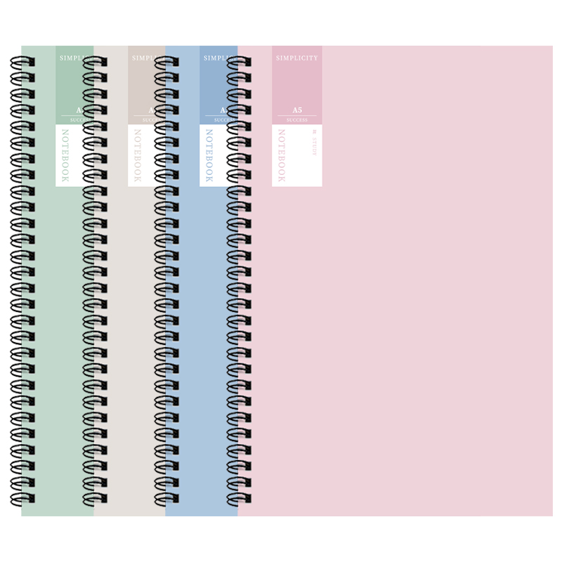 笔记本初中生专用本子新款b5线圈本高中生a5记事本高颜值软抄本加厚考研用简约记录本办公用横线本软皮作业本