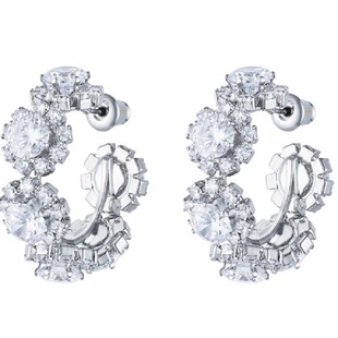 NothingButMini TWICE_MINA同款 原创设计锆石花朵耳环小众时尚