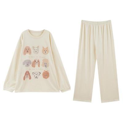 ALIN大码家居2025新款冬季微胖mm宽松长袖家居服200斤可外穿睡衣