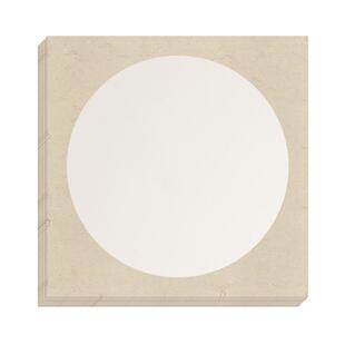 国画卡纸镜面宣纸生宣熟宣半生熟绘画作品书法专用生宣纸外方内圆毛笔美术初学者半熟画画纸空白练习镜片圆形