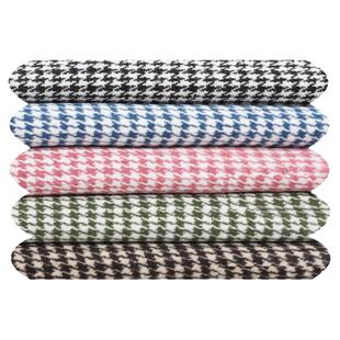 千鸟格呢子布料面料大衣服装加厚面料西装裤子仿羊绒粗纺毛呢布料