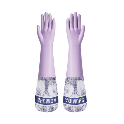 加绒洗碗手套一体绒冬天女士